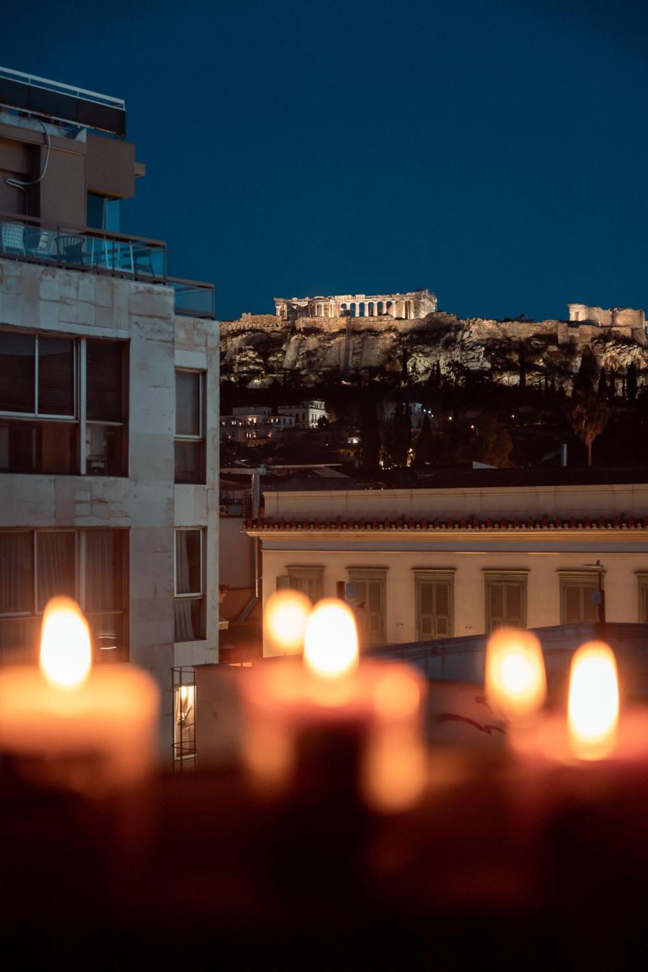 Parthenon Portrait Apartments Athena Bagian luar foto