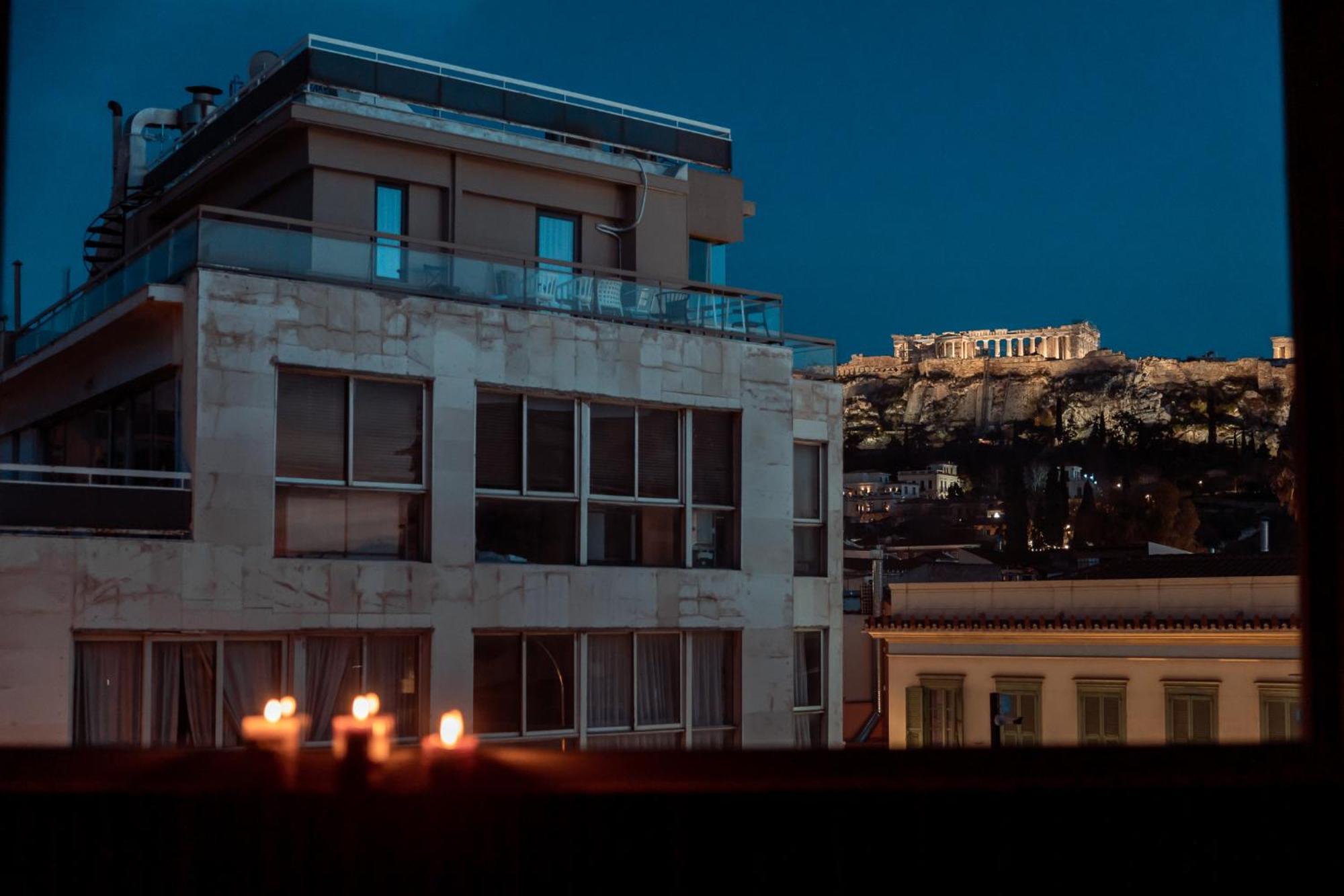Parthenon Portrait Apartments Athena Bagian luar foto