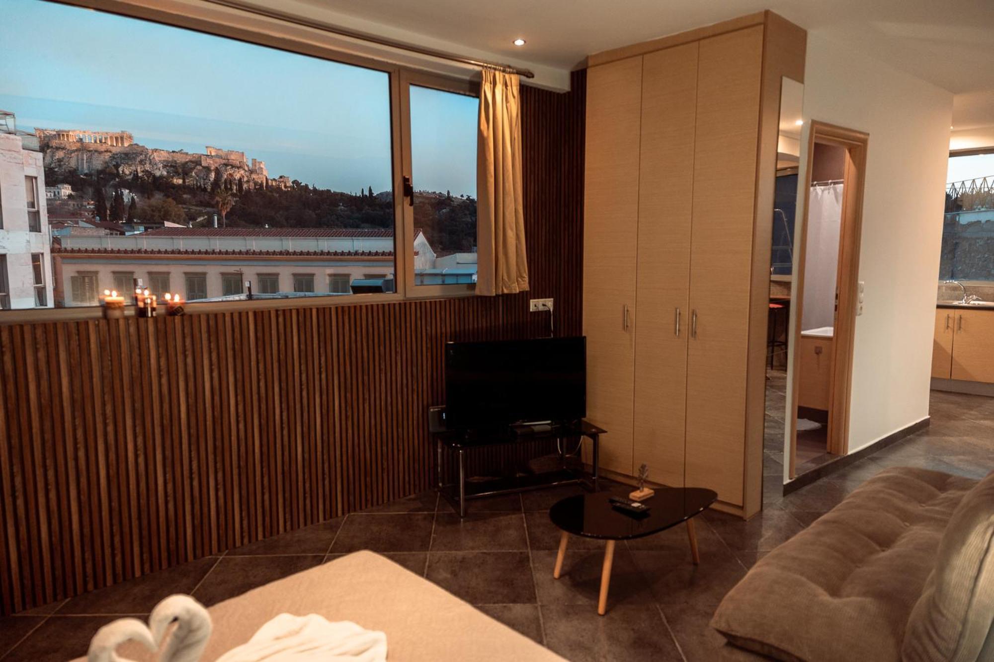 Parthenon Portrait Apartments Athena Bagian luar foto